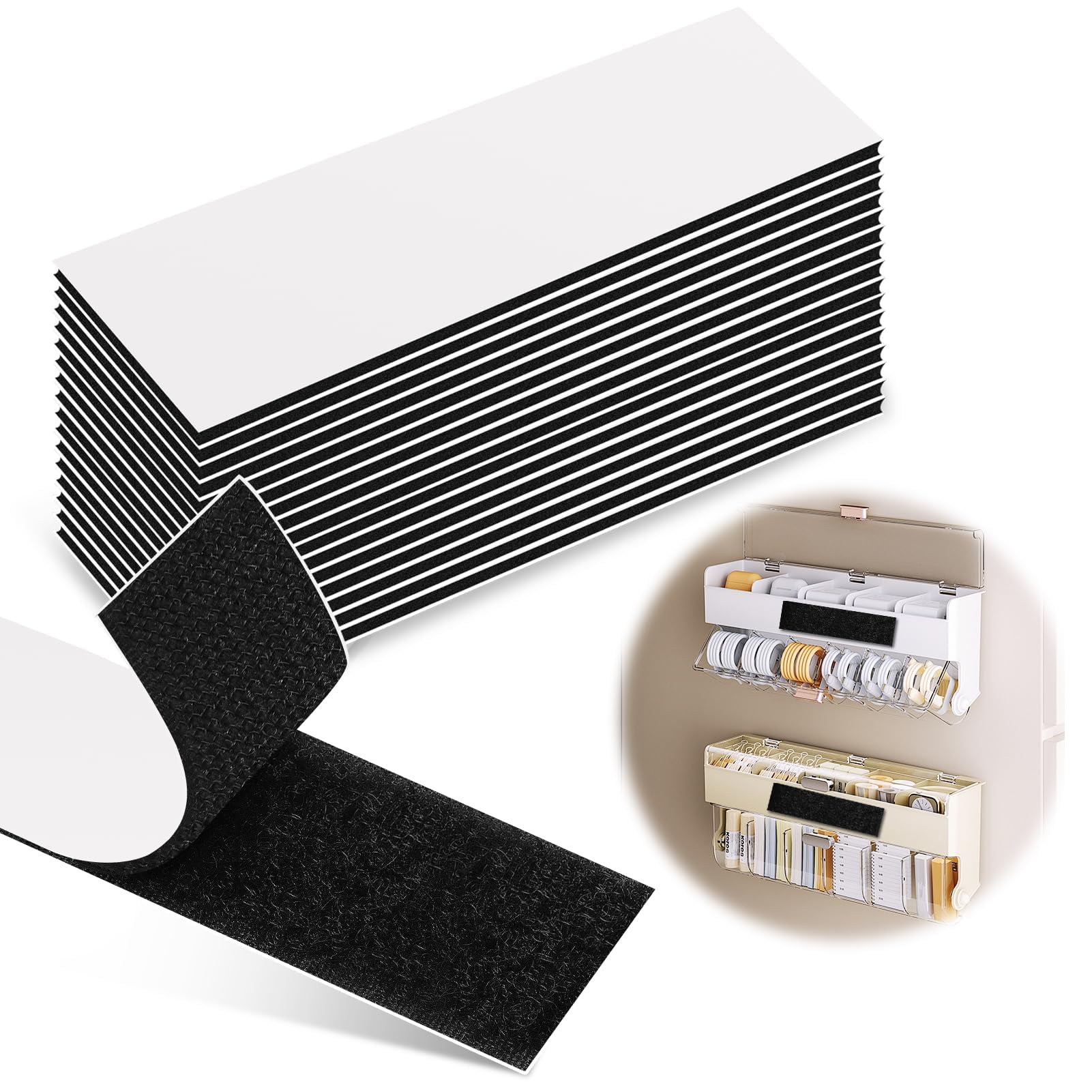 Scratch Autocollant Double Face 25 Pièces - Extra Fort Et Réutilisable | Pour Maison, Bureau, Voiture