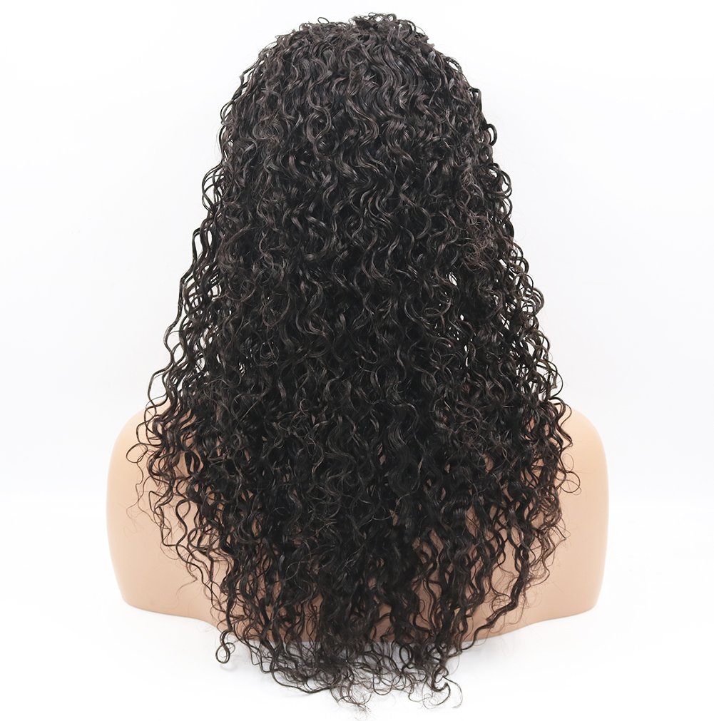 Hair Water Wave Full Lace Human Hair Wig Virgin Brazilian Hair 20 Inches Loose Curly Wig Glueless Full Lace Wigs For Black Women