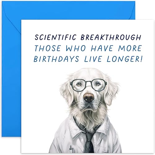 Old English Co. - Divertida tarjeta de cumpleaños para hombres, tarjeta de cumpleaños humorística con texto en inglés More Birthdays You Have para