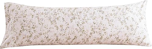 Miniatura 26 de ECOCOTT Juego de 2 fundas de almohada 100 % algodón con estampado floral, tamaño estándar, cierre de sobre súper suave (estándar, 20 x 26 pulgadas)