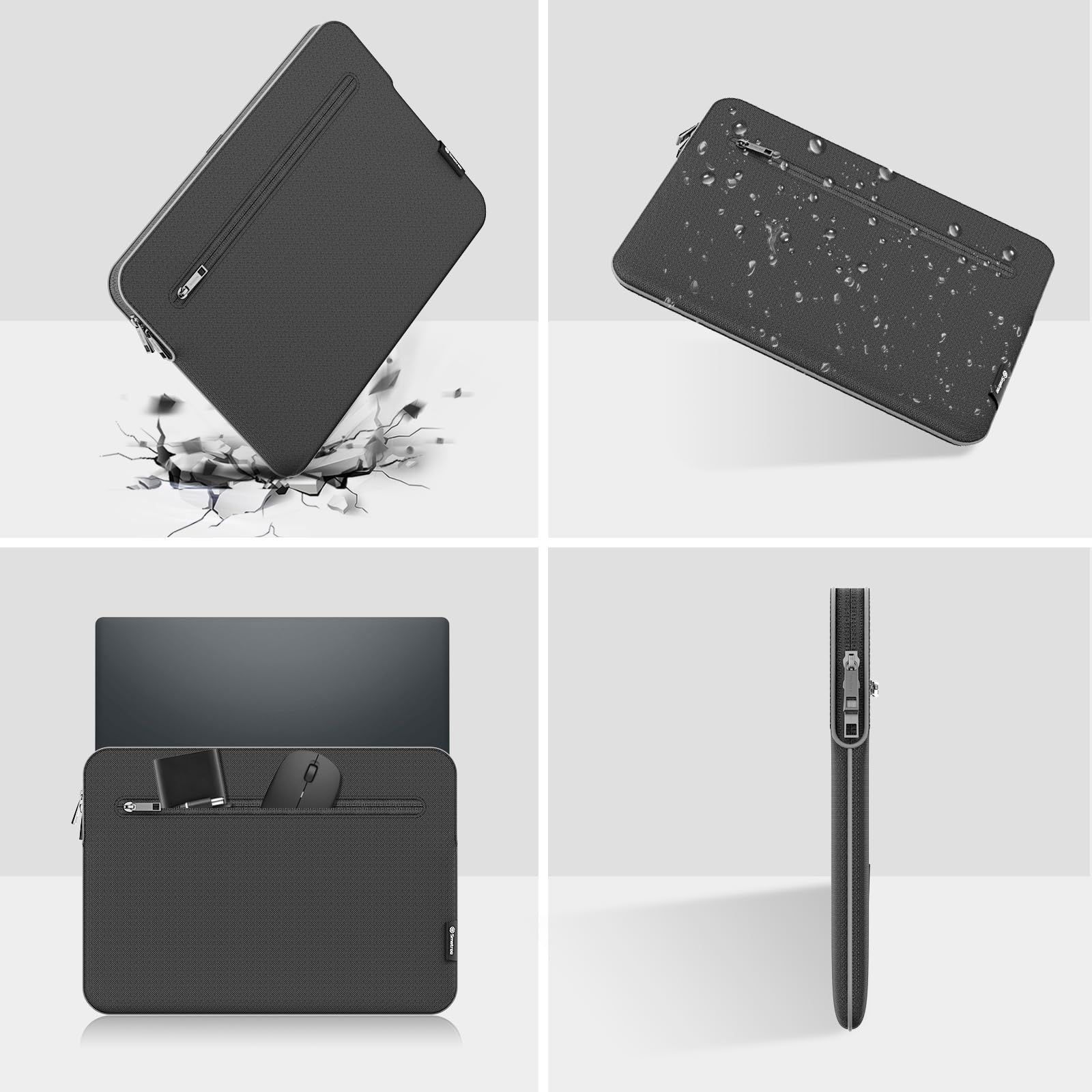 Smatree SlimPro pokrowiec na laptopa 35.6 cm HP OmniBook 5 Next Gen AI/Flip do 14-calowego HP ZBook 8 G1i/G1a, etui na laptopa z kieszenią na akcesoria szybkiego dostępu, opatentowana konstrukcja