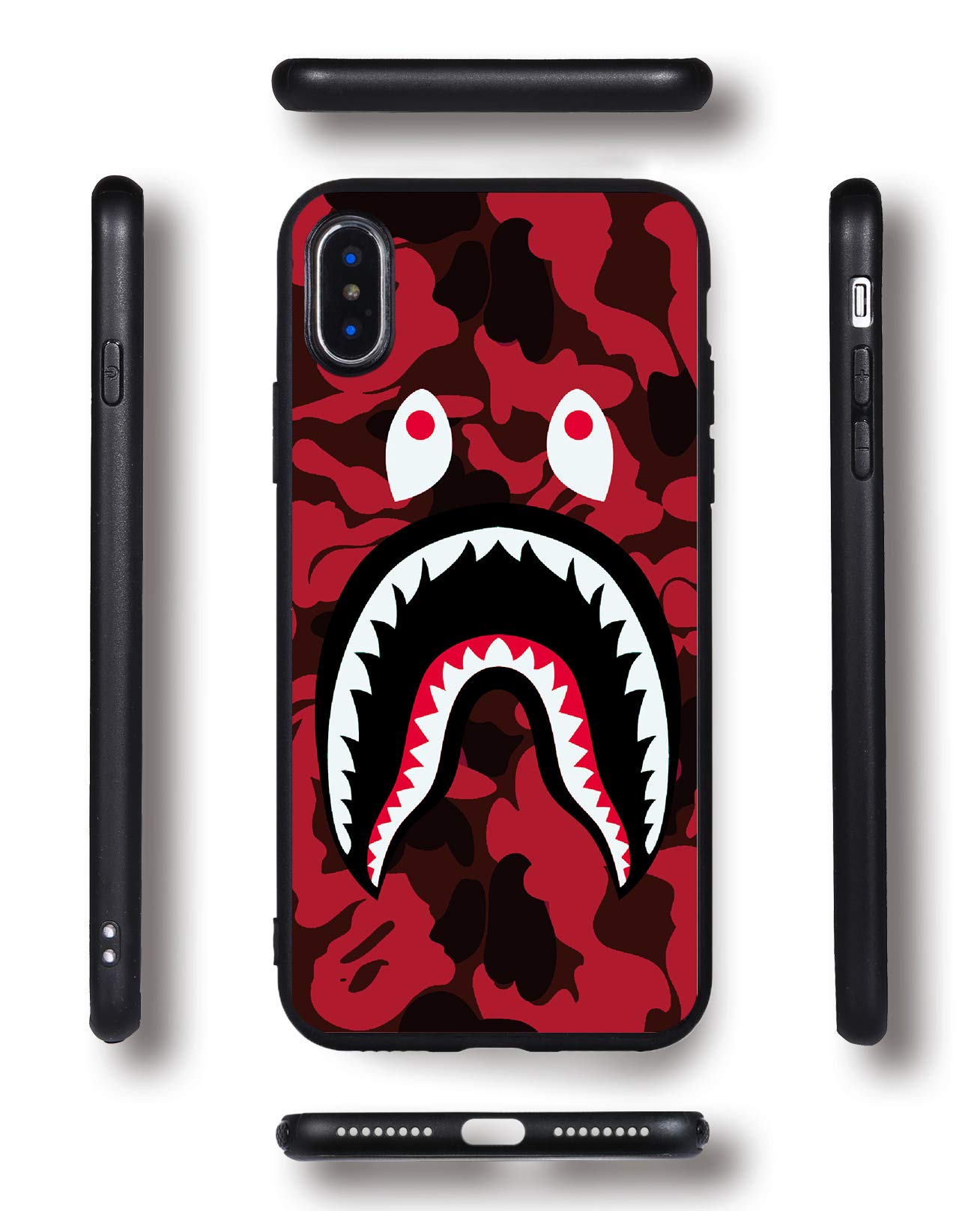 Supreme iPhone X Case, Tempered Glass Back Case, Supreme Fashion