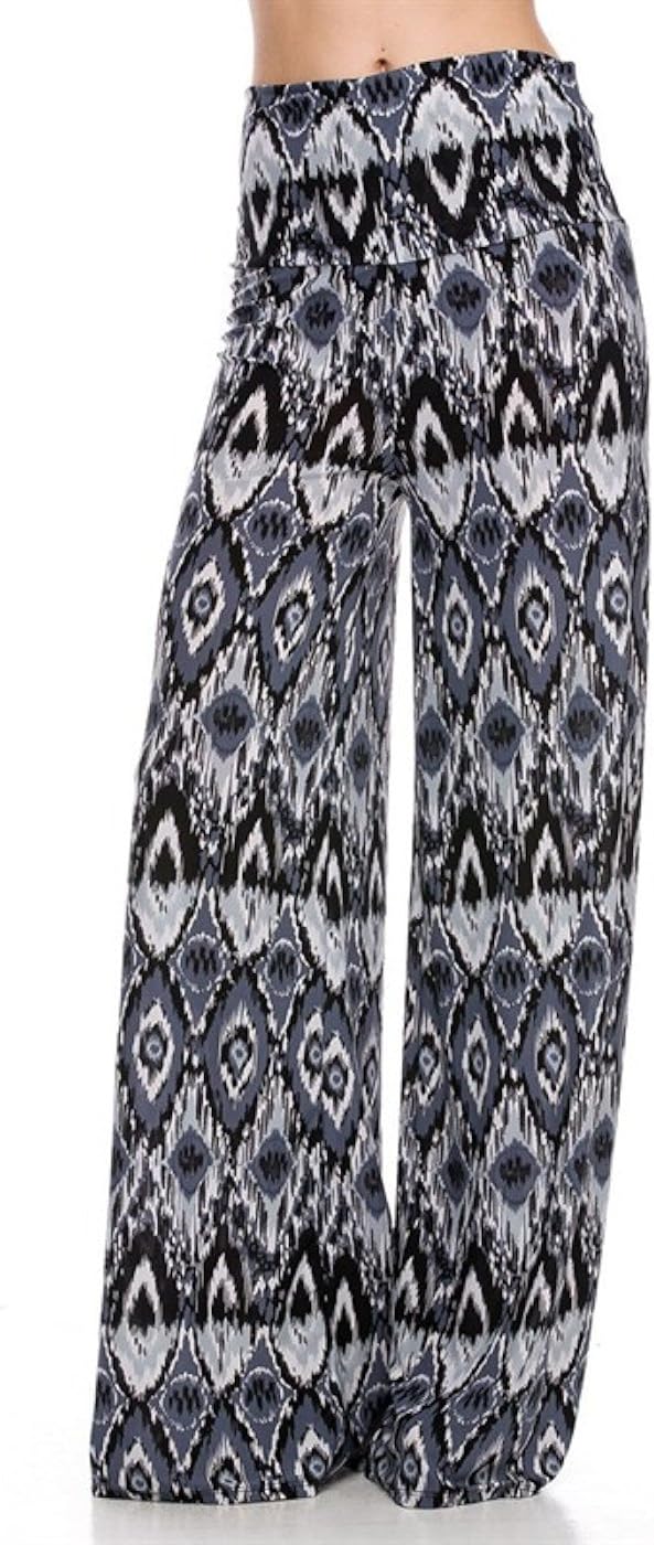 2LUV Women's Paisley Print Palazzo Pants