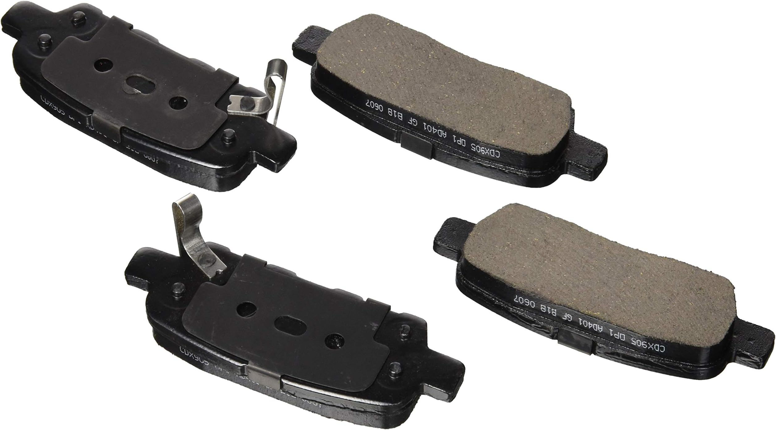 OPTEVE BRAKESCDX905 Premium Ceramic Brake Pads Rear | Fits Nissan 350Z 2009-03; 370Z 2013-11; Altima 2013-11; Infiniti Q50, QX50, QX60, QX70; EX35 ; EX37, FX37, JX35; FX35, FX45; G25; G35; G37 etc