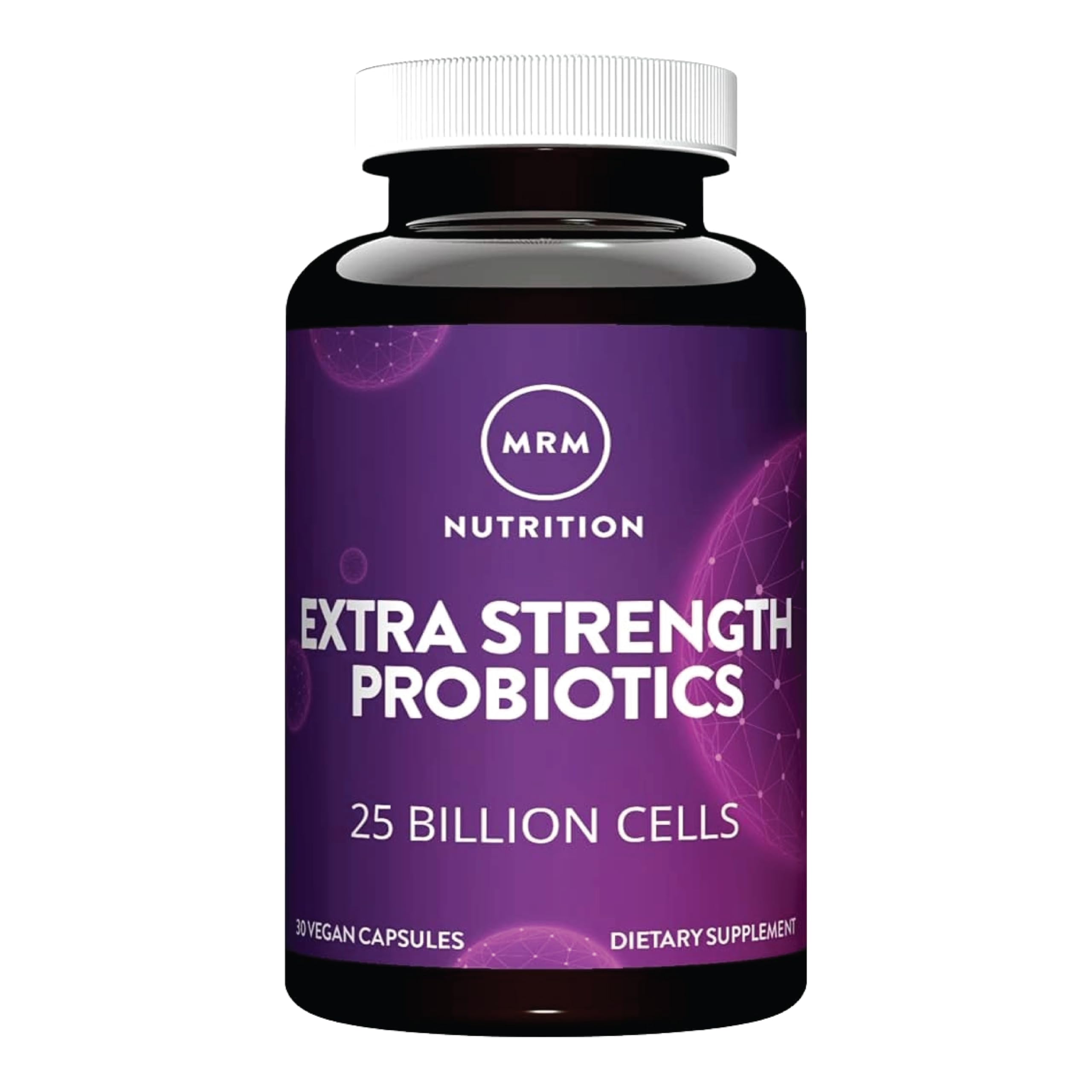 MRM Nutrition Extra Strength Probiotics - 25 Billion Cells - 30 Servings Unflavoured 30 Count (Pack of 1)
