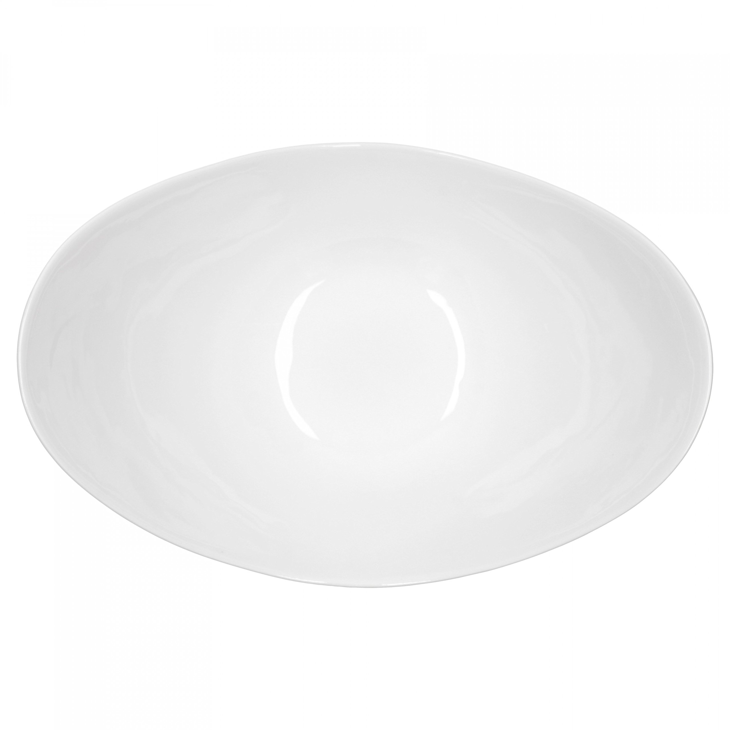 Van Well Set Di Ciotole In Porcellana Bianca Per Buffet E Ristorante - Forma Ovale, Ideali Per Antipasti, Dessert, Frutta, Sushi E Snack - Lavabili In Lavastoviglie