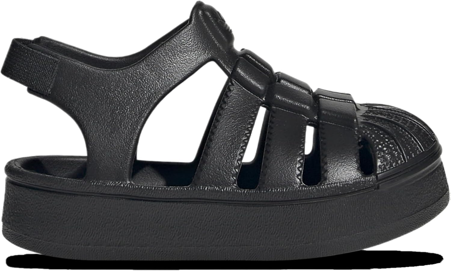 Adidas Originals Superstar Sandal - Boys' Toddler (JS2845, Black/Black/Black)