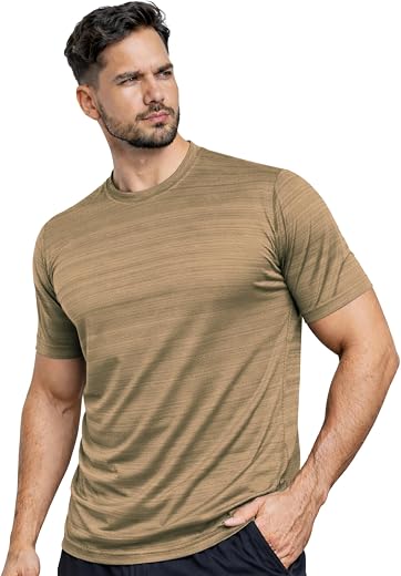 NINQ Half Sleeve Compression T-Shirt - Men's Athletic &amp; Sports Tights for Fitness