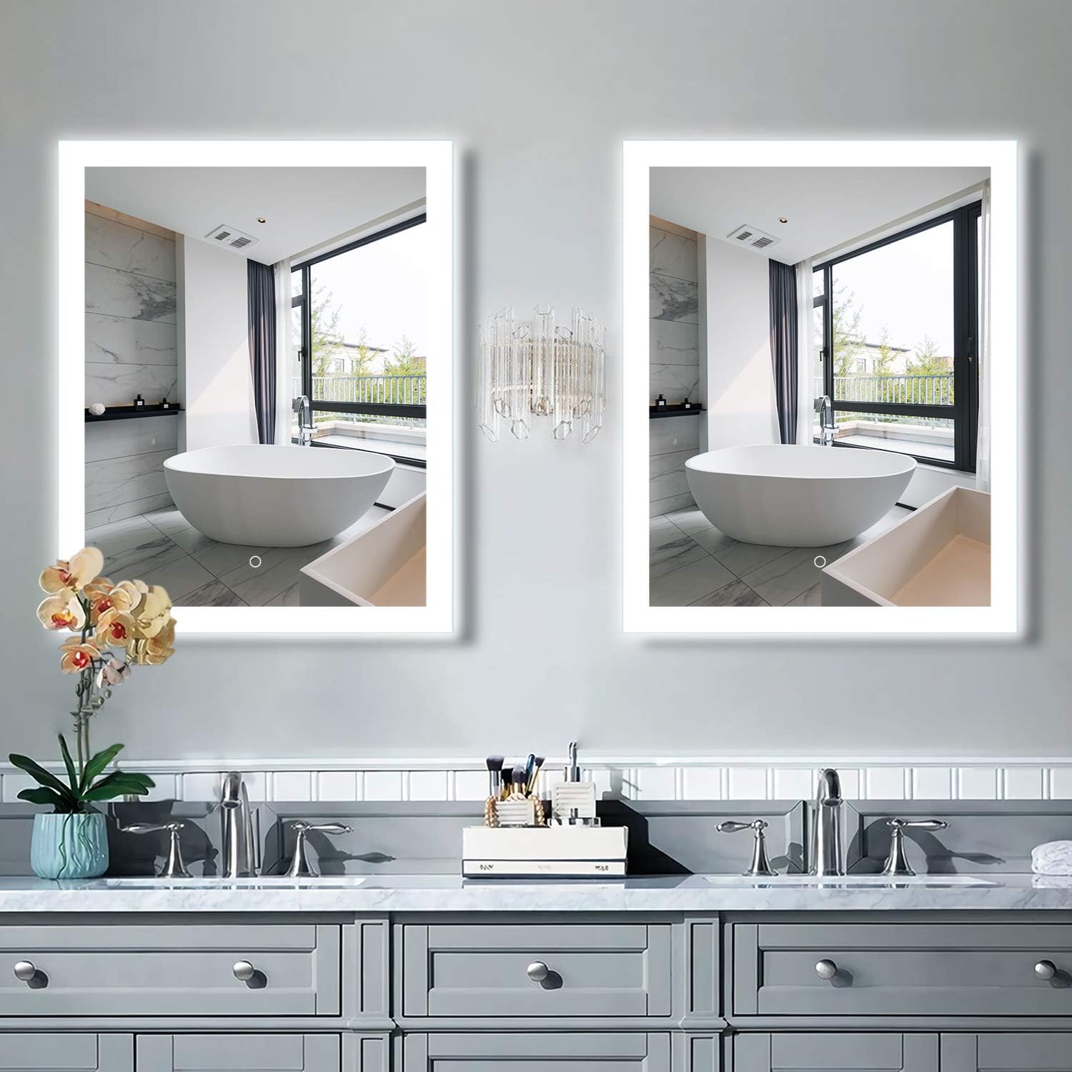 Buy Aoorify 24 X 30 Inch Led Lighted Wall Mirror