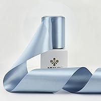 Vista 34 de MEEDEE - Cinta de satén blanca de 2 pulgadas, cinta blanca de lujo de doble cara de 25 yardas, cintas de seda para envoltorios de regalo