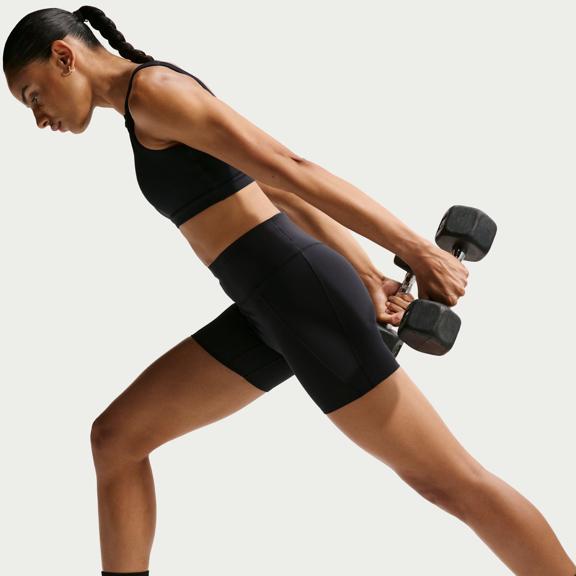 NIKE Nike Universa Bike Shorts Mit Taschen, Mittlerem Halt Und Hohem Bund Für Damen (Ca. 12,7 Cm) - Shorty Kobiety