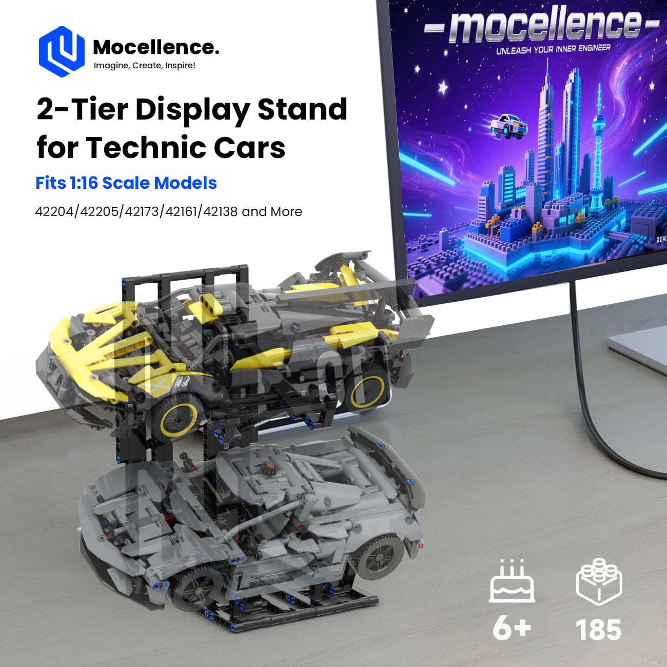 Amazon.co.jp: レゴテクニックカーズ用ディスプレイスタンド(1:16