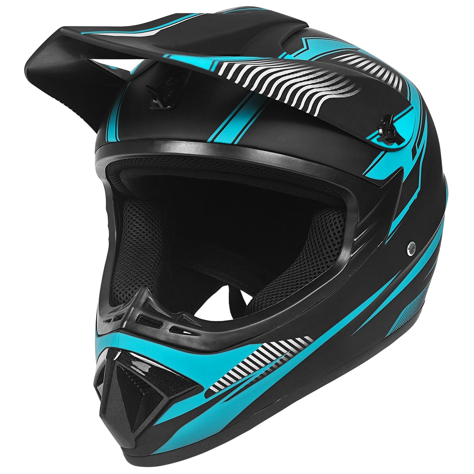 Młodzieżowy kask motocyklowy, dziecięcy kask do jazdy konnej, dla chłopców i dziewcząt, kask narciarski ATV, certyfikat DOT/ECE, nadaje się na wszystkie pory roku, 1,S