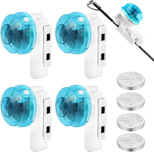 Indicador de alarma de mordedura de pesca mejorado, campana de alerta de sonido electrónica sensible con luz LED, clip en la punta de caña de pescar