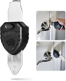 Guard Dog Blocklock Portable Door Lock - Travel Hotel Apartment Security, Durable Steel, Tool-Free Install