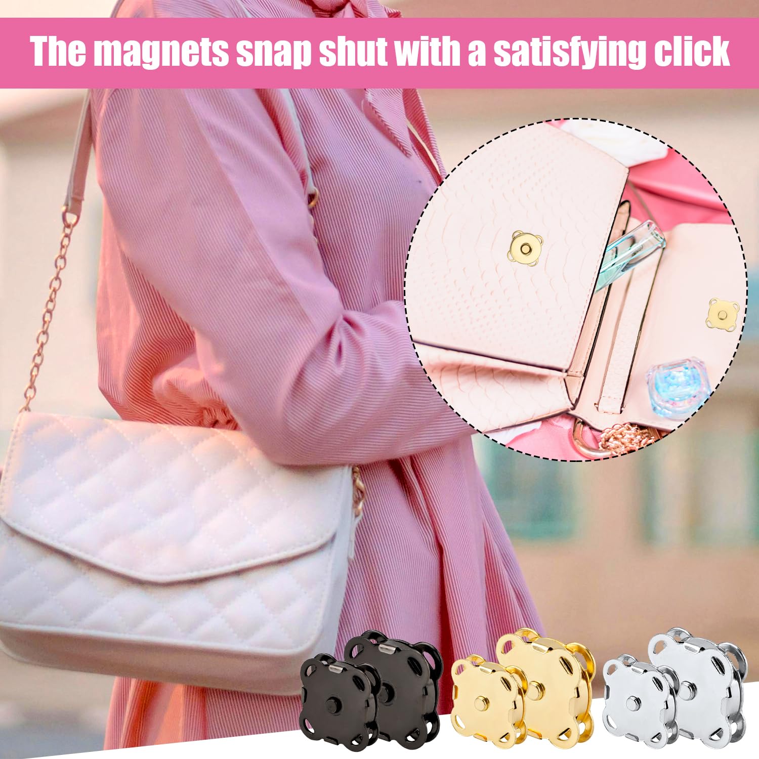 Bottoni Magnetici Per Pelletteria Bottoni Magnetici 14mm 30 Set