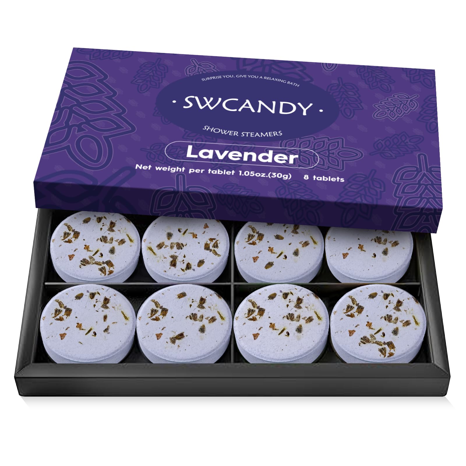 SWCANDY Lavender Shower Steamers 8 Pack, Home Spa Self Care