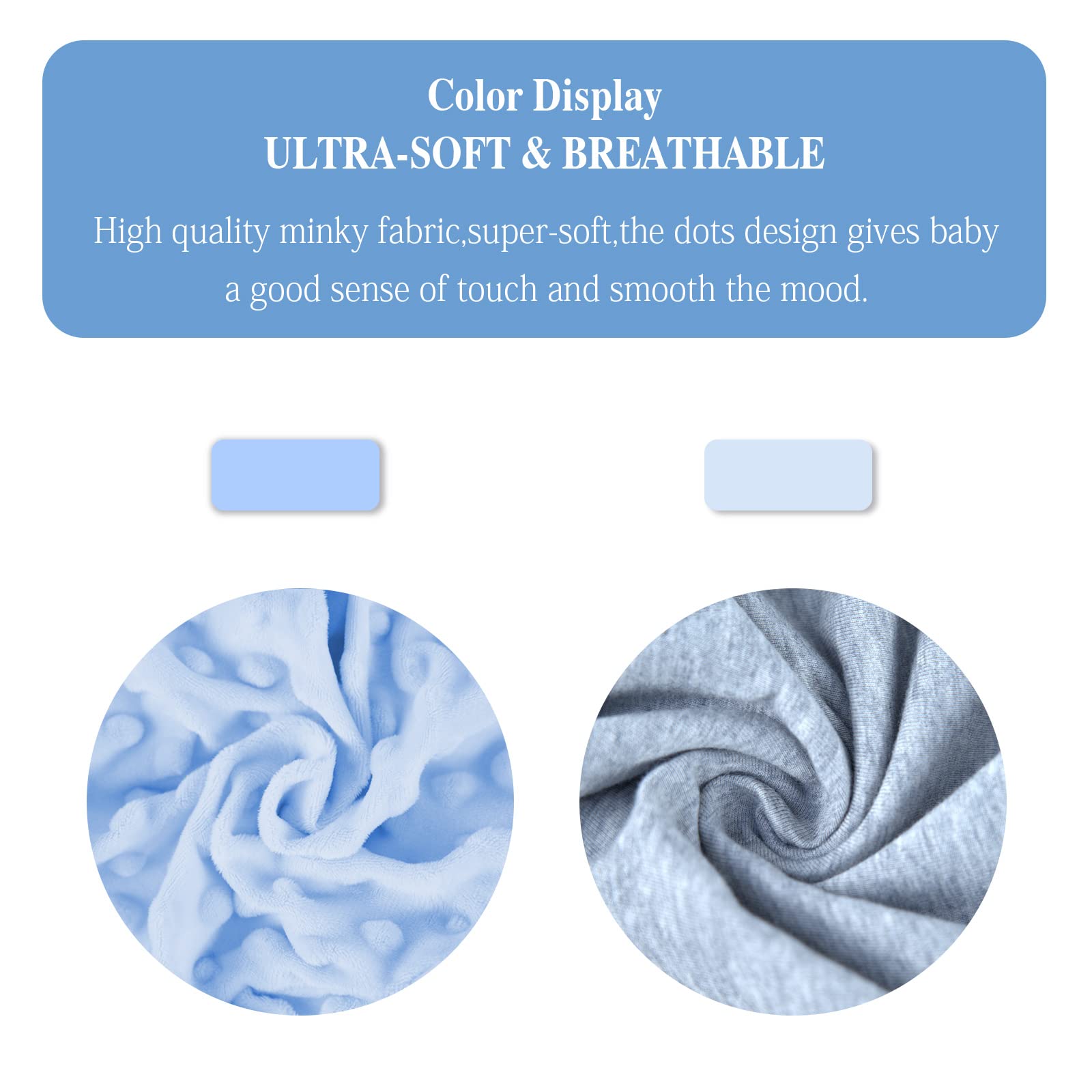 NiSleep Nursing Pillow for Breastfeeding and Bottle Feeding Pillow, Support for Mom and Baby, with 2 Removable Machine Washable Cover, Ergonomic Breastfeeding Pillow(Light Blue)