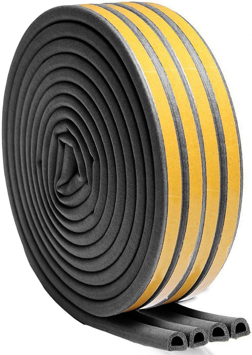 Self Adhesive Rubber Doors and Windows Draught Excluder Large Gap Door