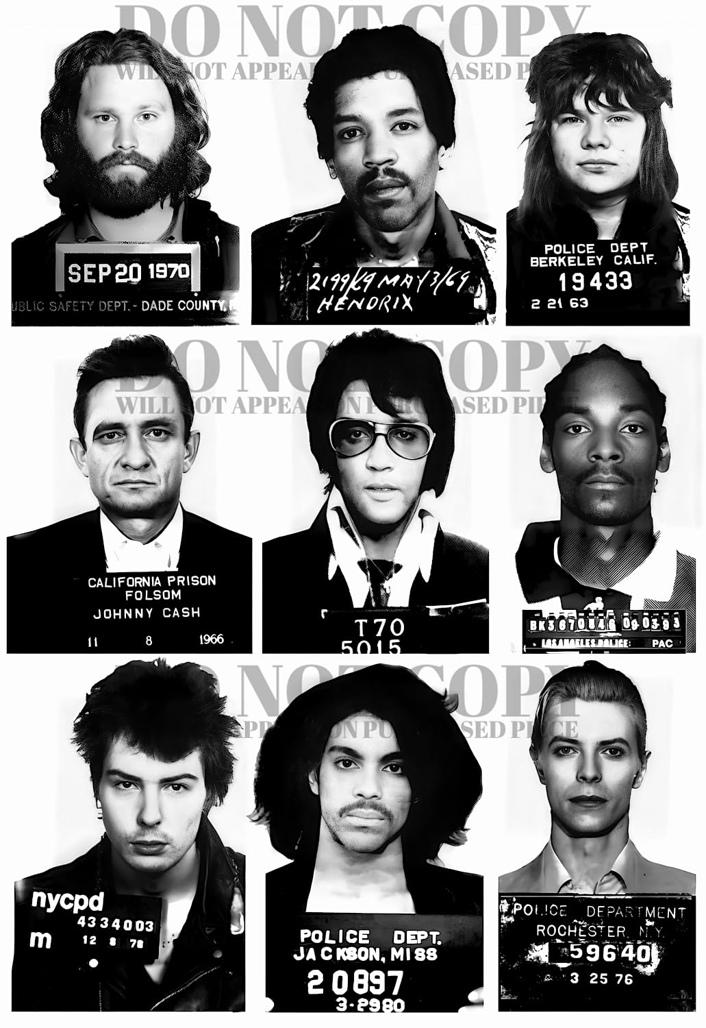Amazon.com: Music Celebrity Mugshots 11 X 16 - Magnificent Mugshot