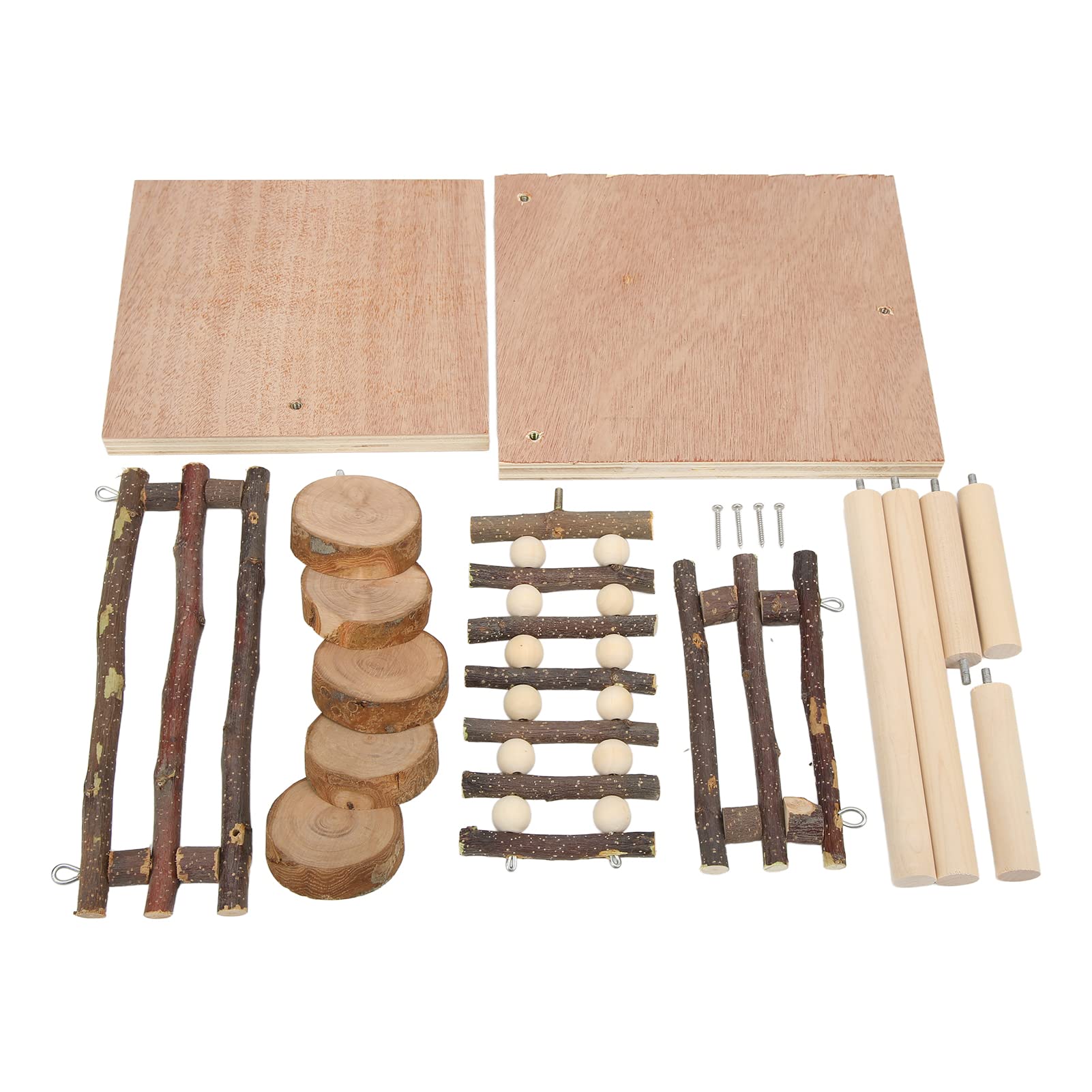 Plateforme d'escalade pour hamster à 2 couches polyvalentes avec échelle de jeu