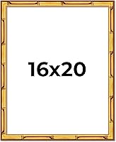 Vista 31 de Poster Palooza Marco de madera maciza de bambú dorado de 12 x 8 pulgadas con acrílico UV, respaldo de tablero de espuma y accesorios para colgar