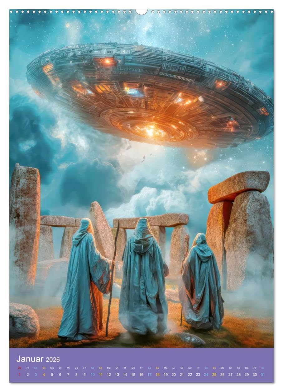 Fantasievoller Science-Fiction - Fantastische Welten (hochwertiger Premium Wandkalender 2026 DIN A2 hoch), Kunstdruck in Hochglanz: Galaktische ... Science-Fiction Fans. (CALVENDO Technologie)