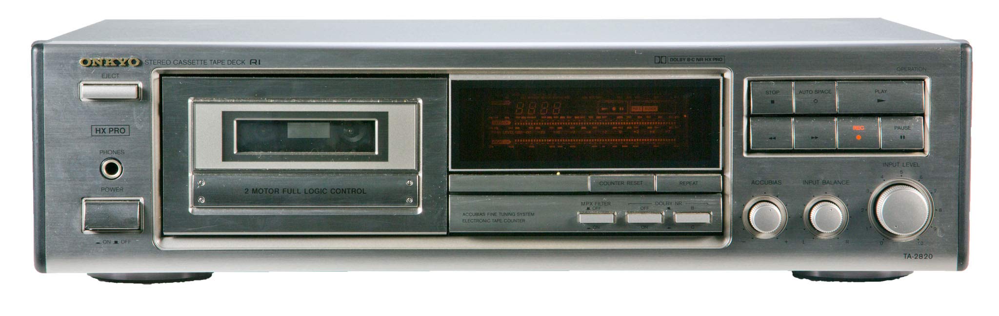 Onkyo TA-2820 Kassettendeck in Silber