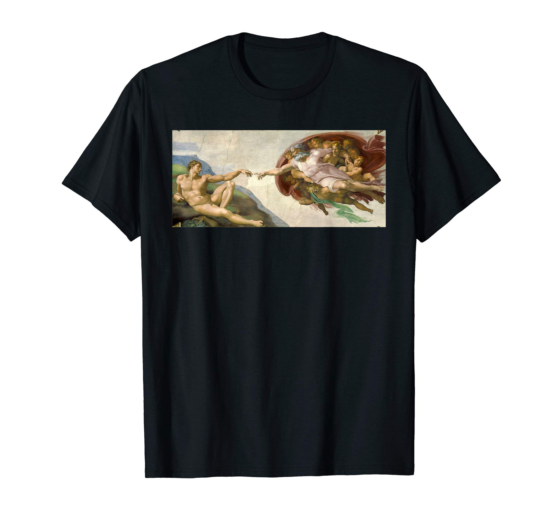 Great Art Painting Michelangelo Creation of Adam T-Shirt