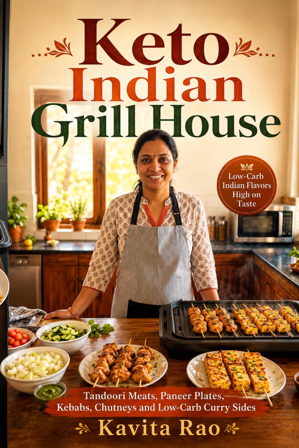 Keto Indian Grill House: Tandoori Meats, Paneer Plates, Kebabs, Chutneys and Low-Carb Curry Sides
