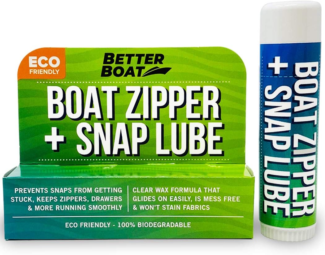 Zipper Wax Zip Lube - Marine Grade Zipper Lubricant Stick