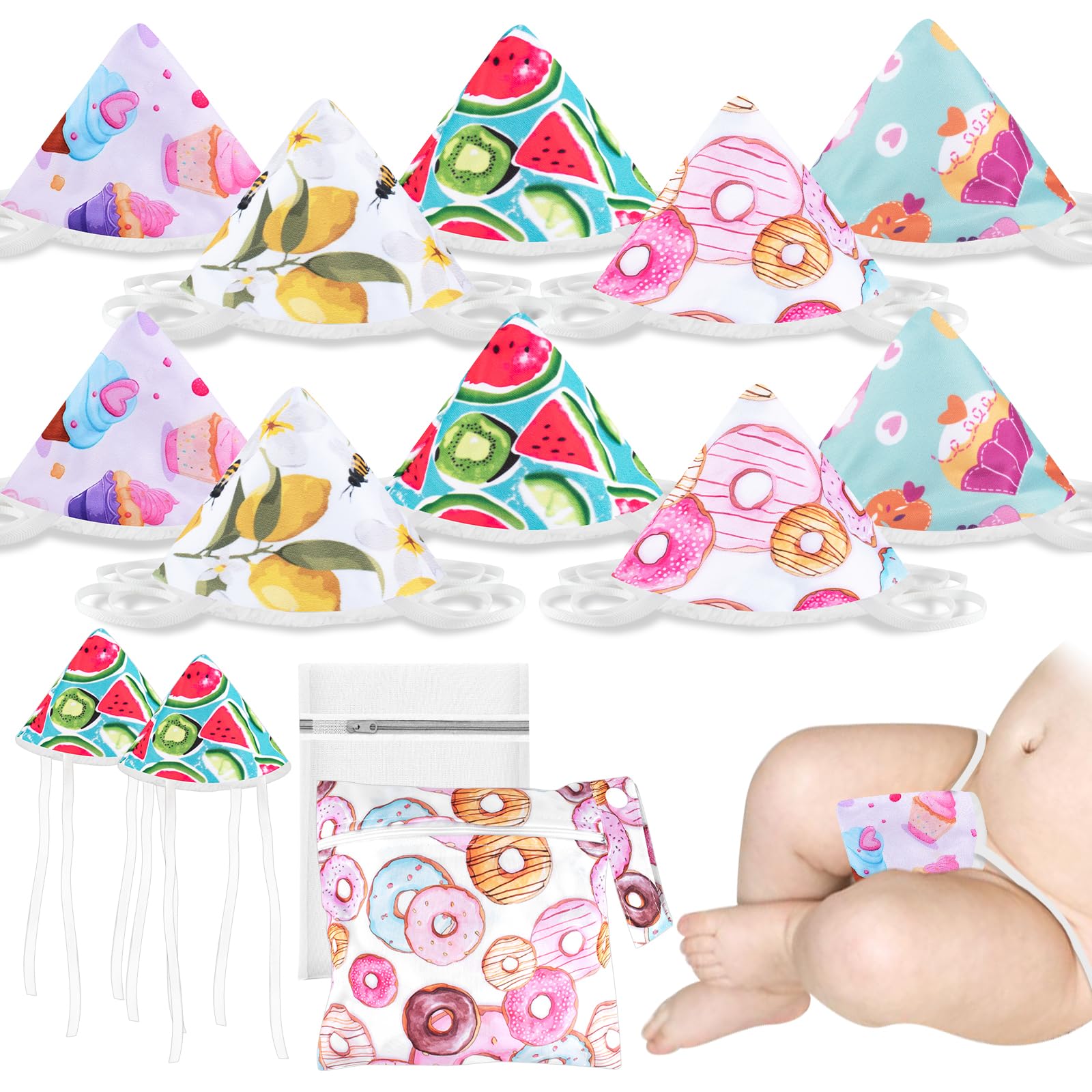 Migliorato Pipi Tipi Baby Boy 10 pezzi Pee Teepee con corda fissa borsa pannolini rete biancheria accessori