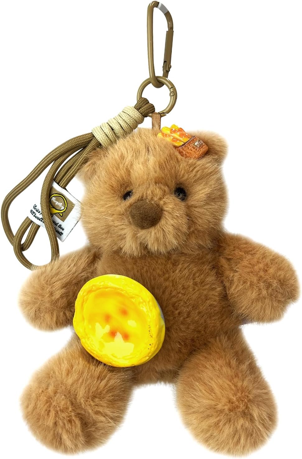 Teddy Bear Plush Keychain for Backpack,4.7 Inch Keychain Purse Charm Pendant Gift for Women