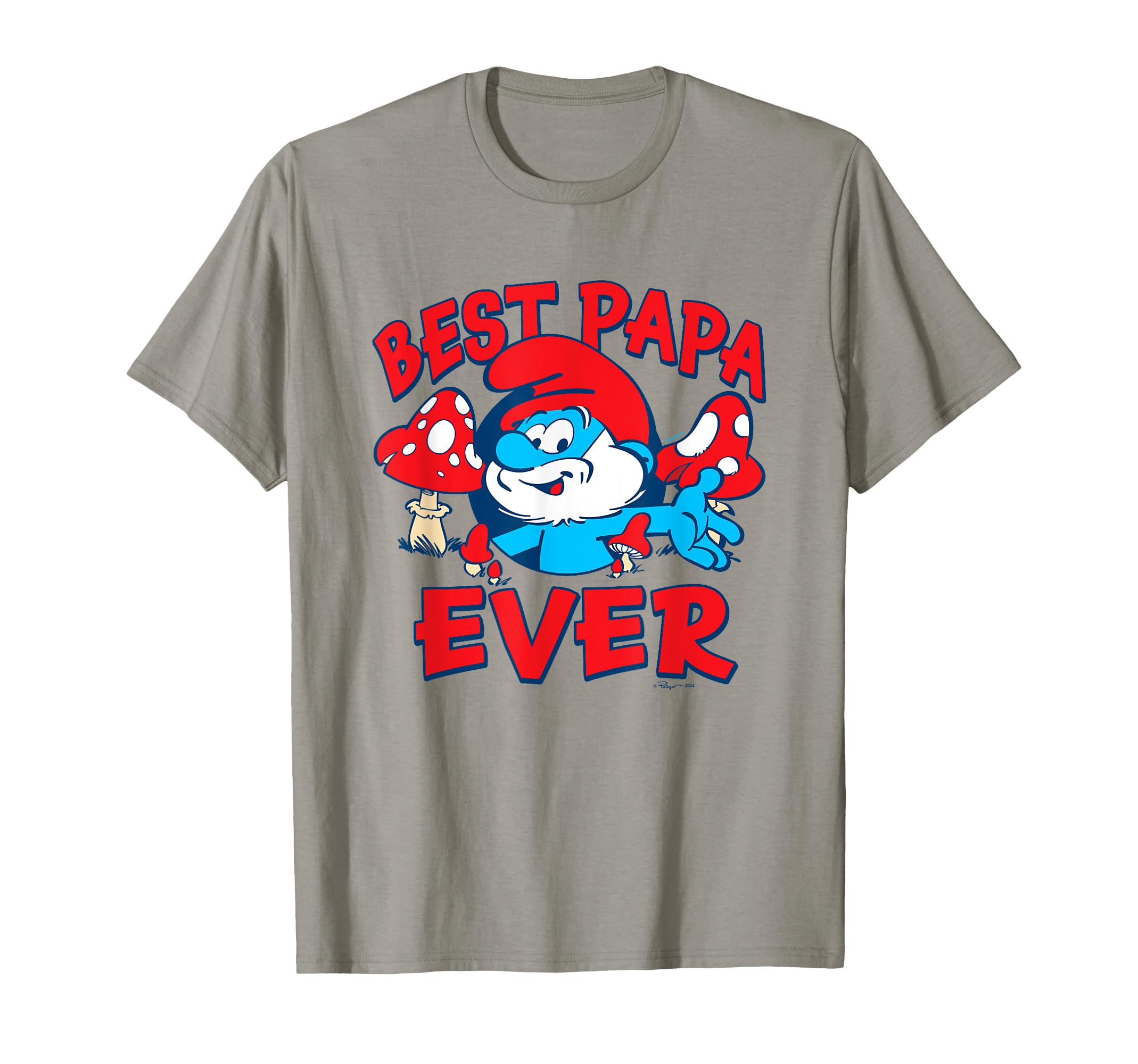 The Smurfs Father's Day Best Papa Ever Papa Smurf T-Shirt