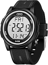 CIVO Digital Uhren Herren Damen Wasserdicht Sportuhr mit Stoppuhr Wecker Datum - Silikon Sport Digitaluhr für Männer Frauen Outdoor