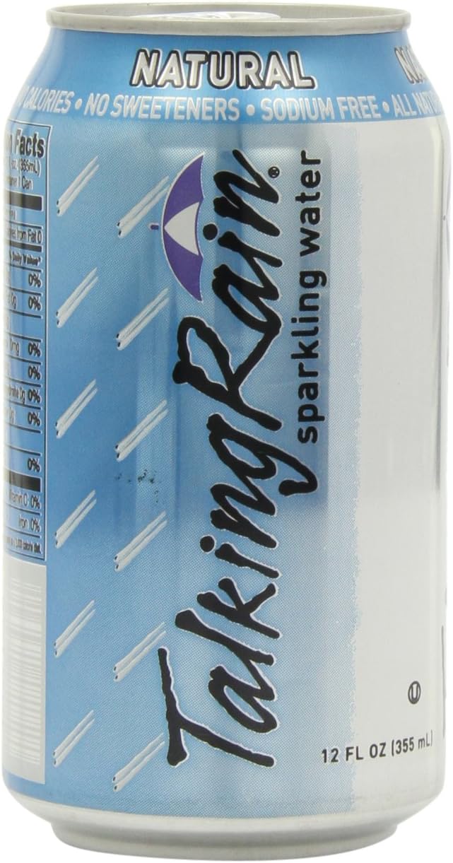 TalkingRain Sparkling Water, Natural, 12-Ounce Cans (Pack of 24)
