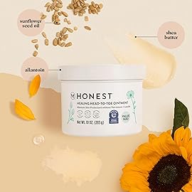 The Honest Company Head-to-Toe Multi-Purpose Healing Ointment Hypoallergenic Fragrance-Free Vegan 10 oz