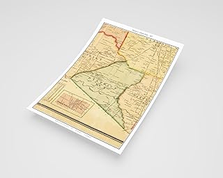 MG Global Historical Poster of District 5 Brazil 1877 Tennessee Gibson County Genealogy 2 | 11x17 12x18 16x24 24x36 Unframed Print Wall Art Gift | Vintage Antique Decor