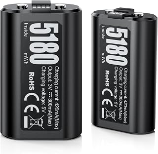 MENEEA 2X 5180mWh Rechargeable Battery Pack for Xbox Series X/S Controller