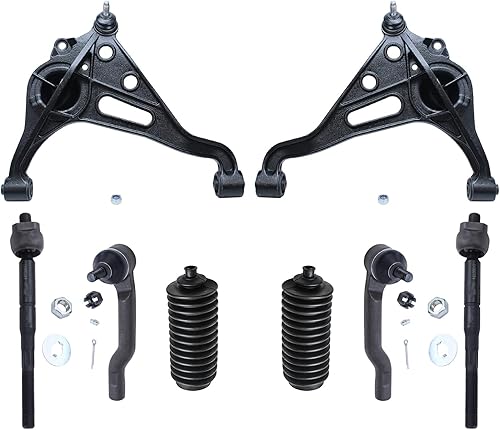 Miniatura 163 de Detroit Axle - Kit de suspensión frontal de 8 piezas para Chevy Aveo Aveo5 Pontiac G3 Wave Wave5 Suzuki Swift+ 2 brazos de control inferiores con