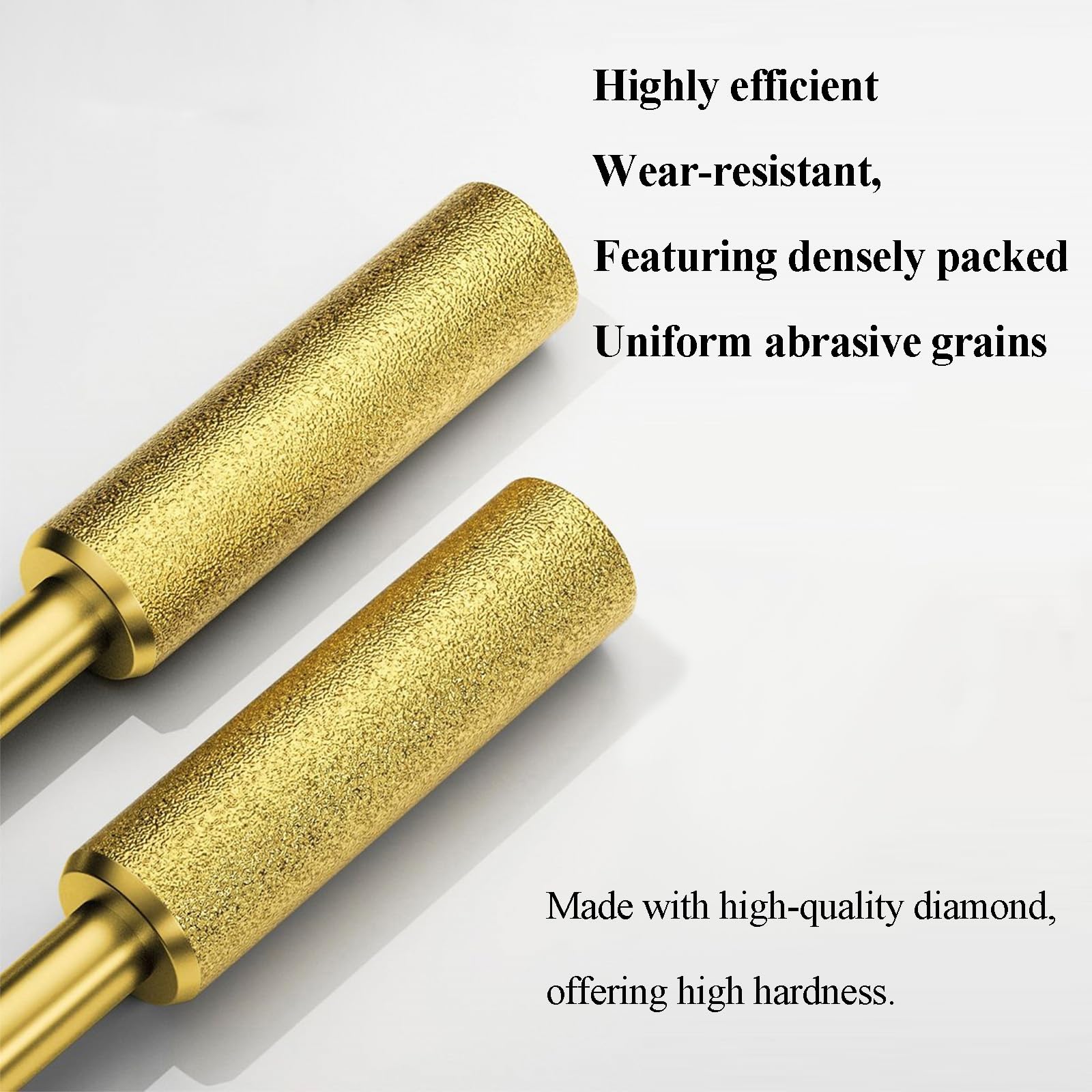 JVHLOV 30 pcs Diamond Chainsaw Sharpener, 3 Sizes (4/4.8/5.5mm), High Hardness Grinding Tool for Chainsaw Blades, Sharpening and Polishing Kit - Image 3