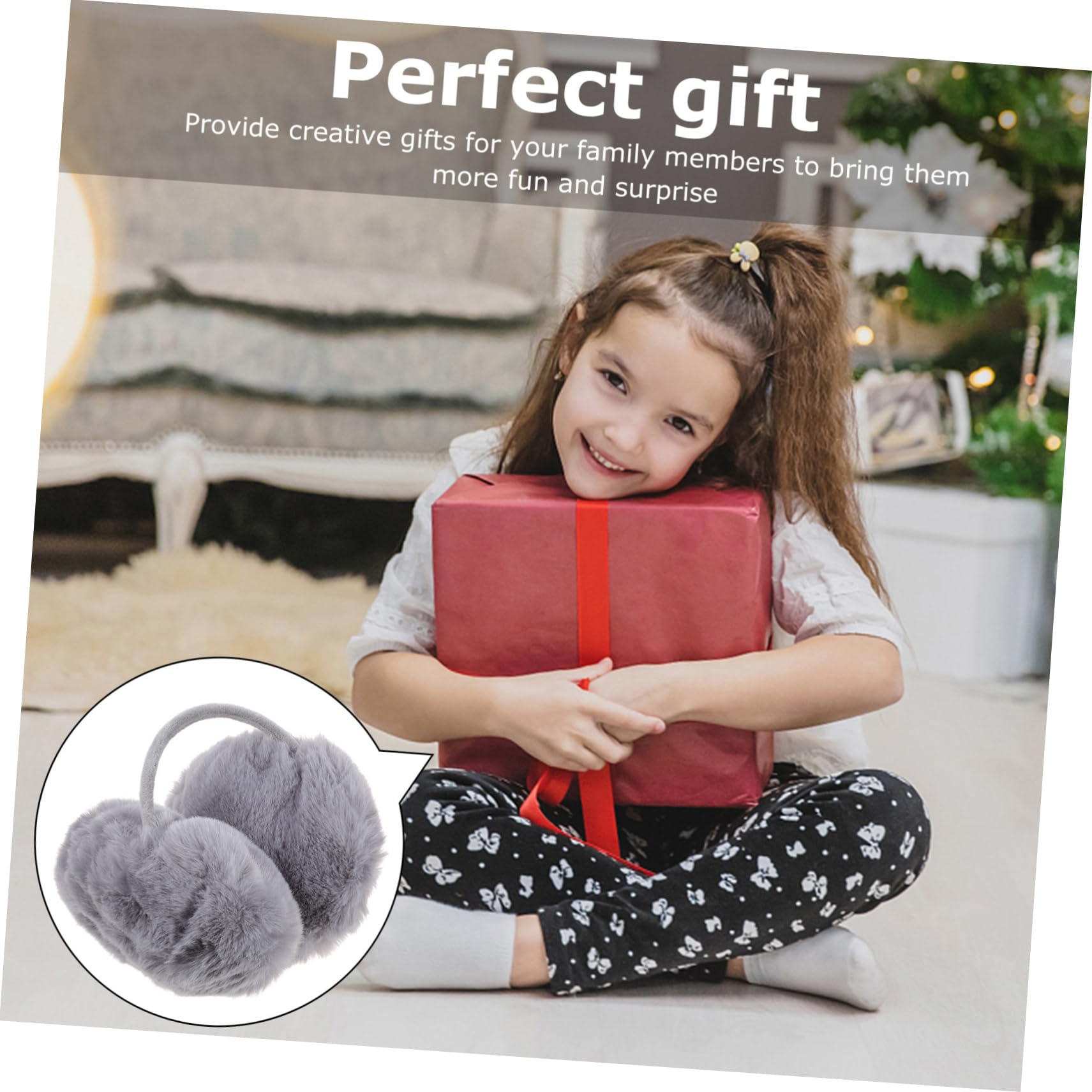 SOIMISS 4piezas Orejeras Plegables De Moda Para Mujer Calentadores De Oídos De Flanela Accesorio De Invierno y Cómodo Para Actividades
