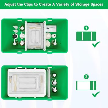2PCS Divider Tray for Bogg Bag - Beach Bag Accessories for Bogg Bags Original X Large - Organizing Bags and Divide Space (White)