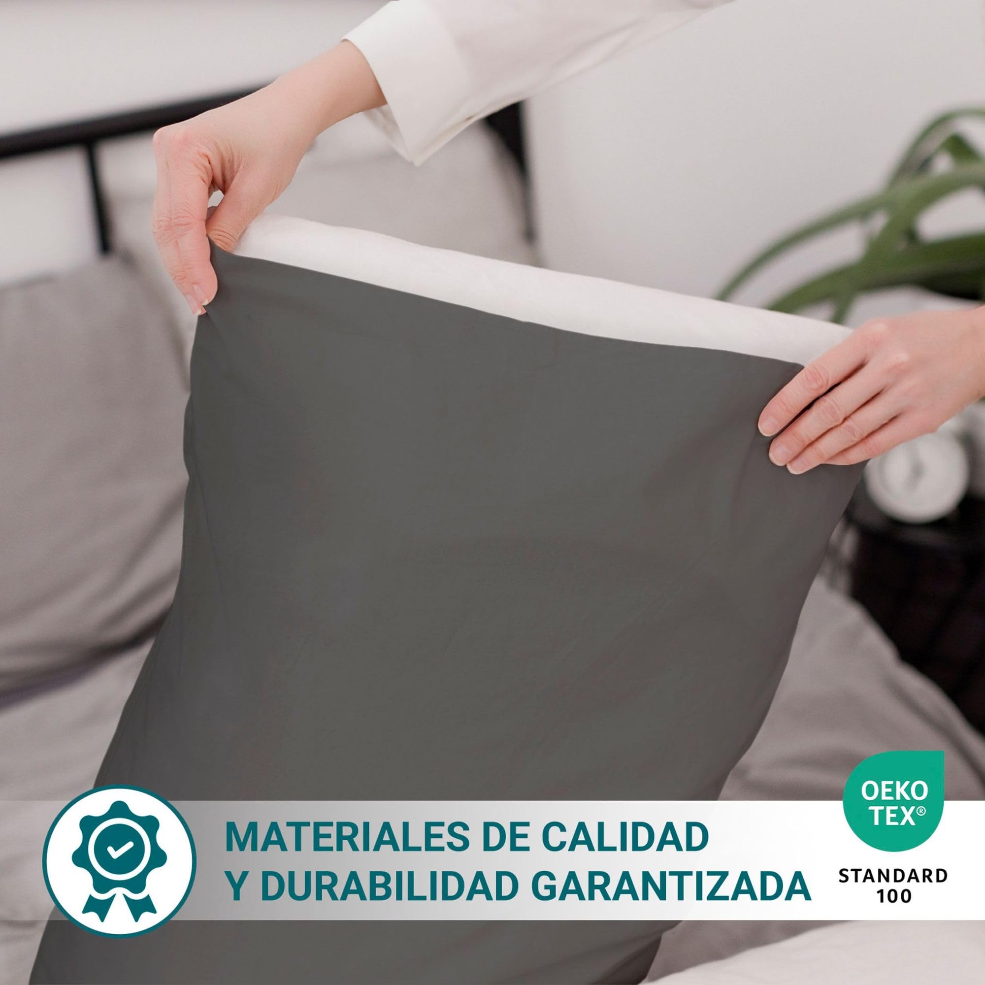 Set di 2 federe per cuscino in cotone, morbide e confortevoli, per soggiorno, camera da letto, divano, auto (design 5, 45,7 x 45,7 cm