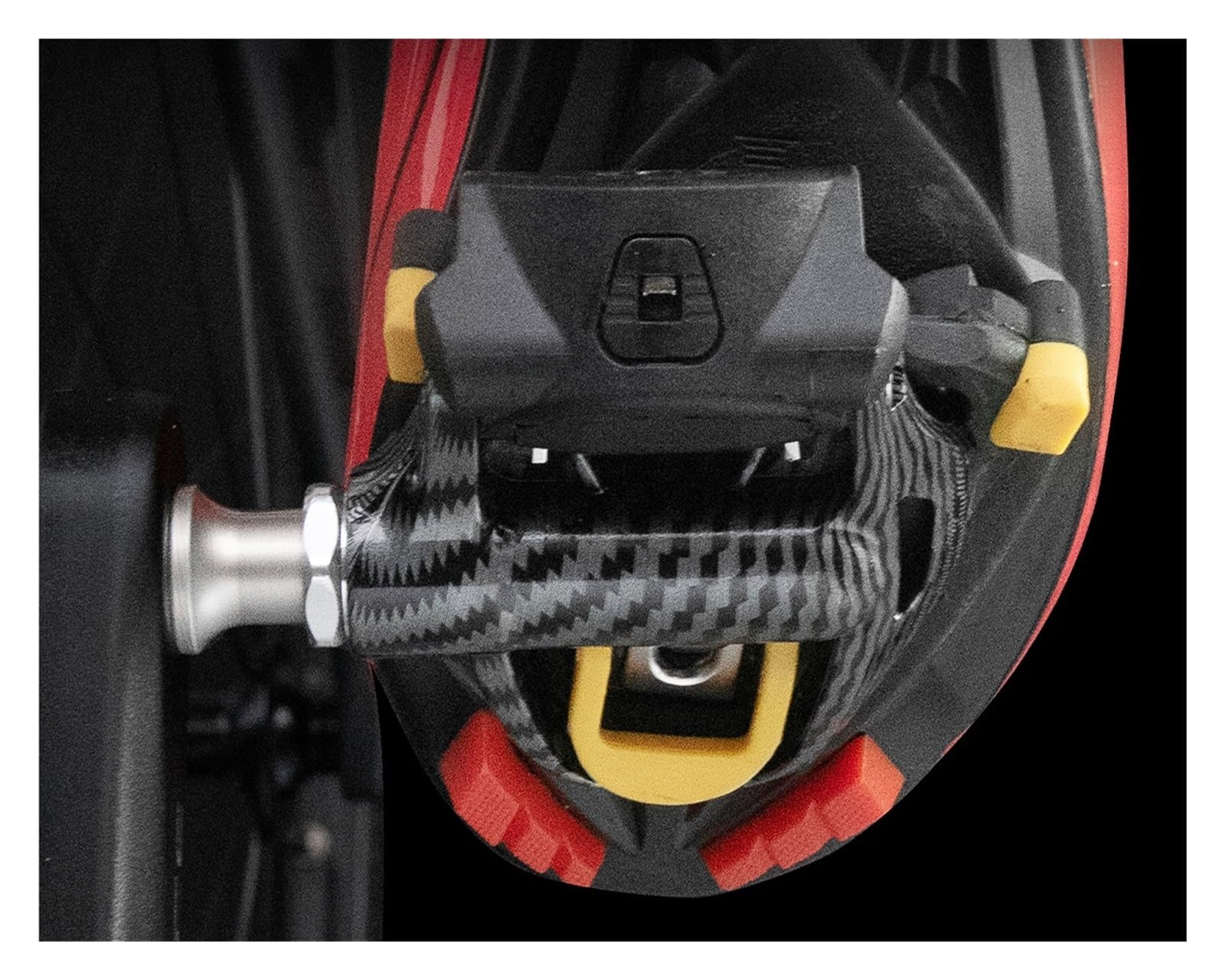 Pedales automáticos con calas y patrón de Fibra Carbono for Bicicleta Carretera, compatibles Sistemas Shimano SPD SL/KEO