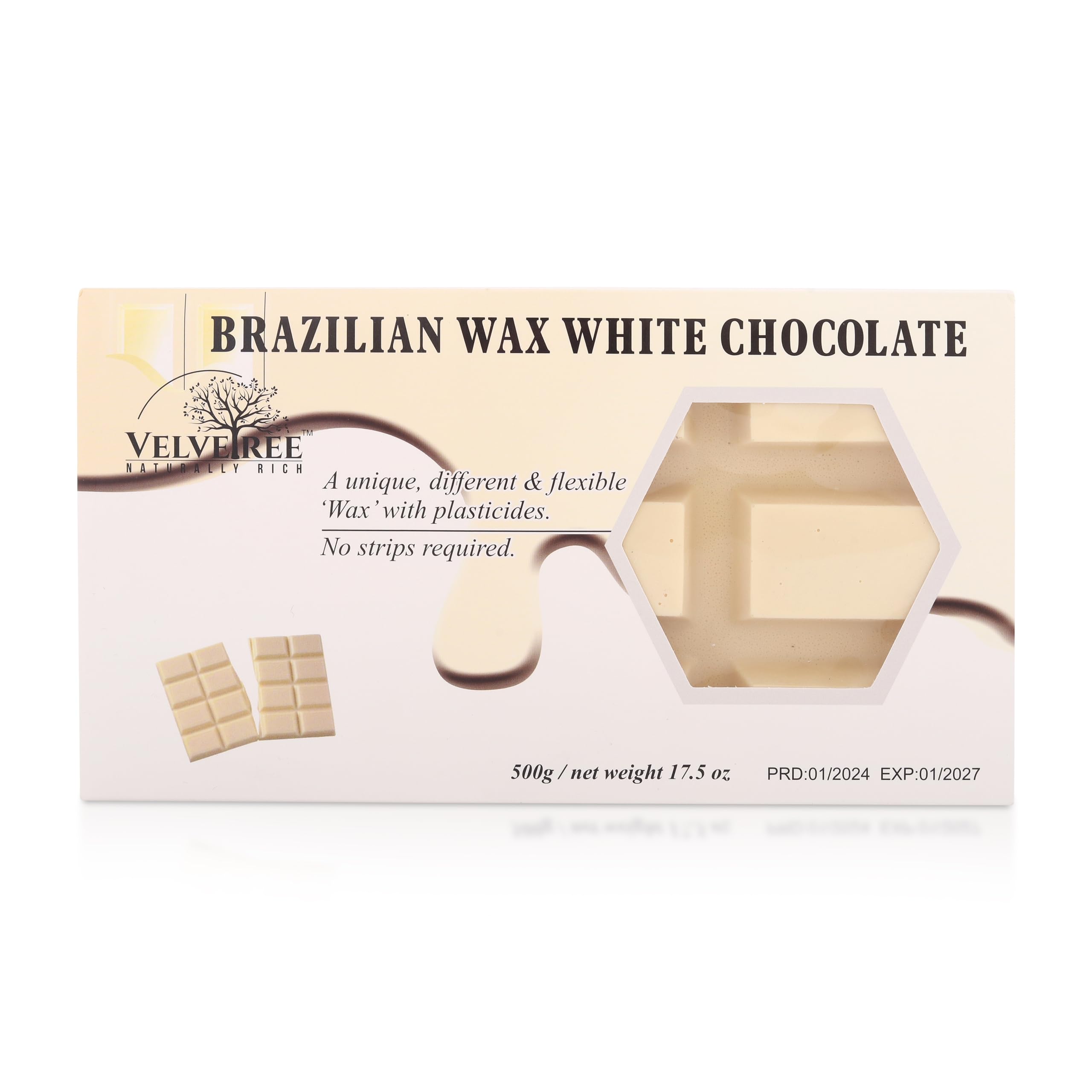 See full amazon price history chart for Velvetree Brazillian White Chocolate Wax with plasticides painless/Prior heating not required/Non-sticky formula 500gm Velvetree Brazillian White Chocolate Wax with plasticides painless/Prior heating not required/Non-sticky formula 500gm (B081DT46GW) Amazon Price History, Amazon Price Tracker