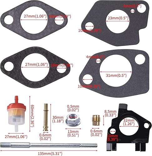 Vista 16 de Kit de adaptador de filtro de aire para Predator 301cc 420cc 11hp 13hp 15hp GX340 GX390 389cc etapa 1 mini piezas de bicicleta Go Kart carrito