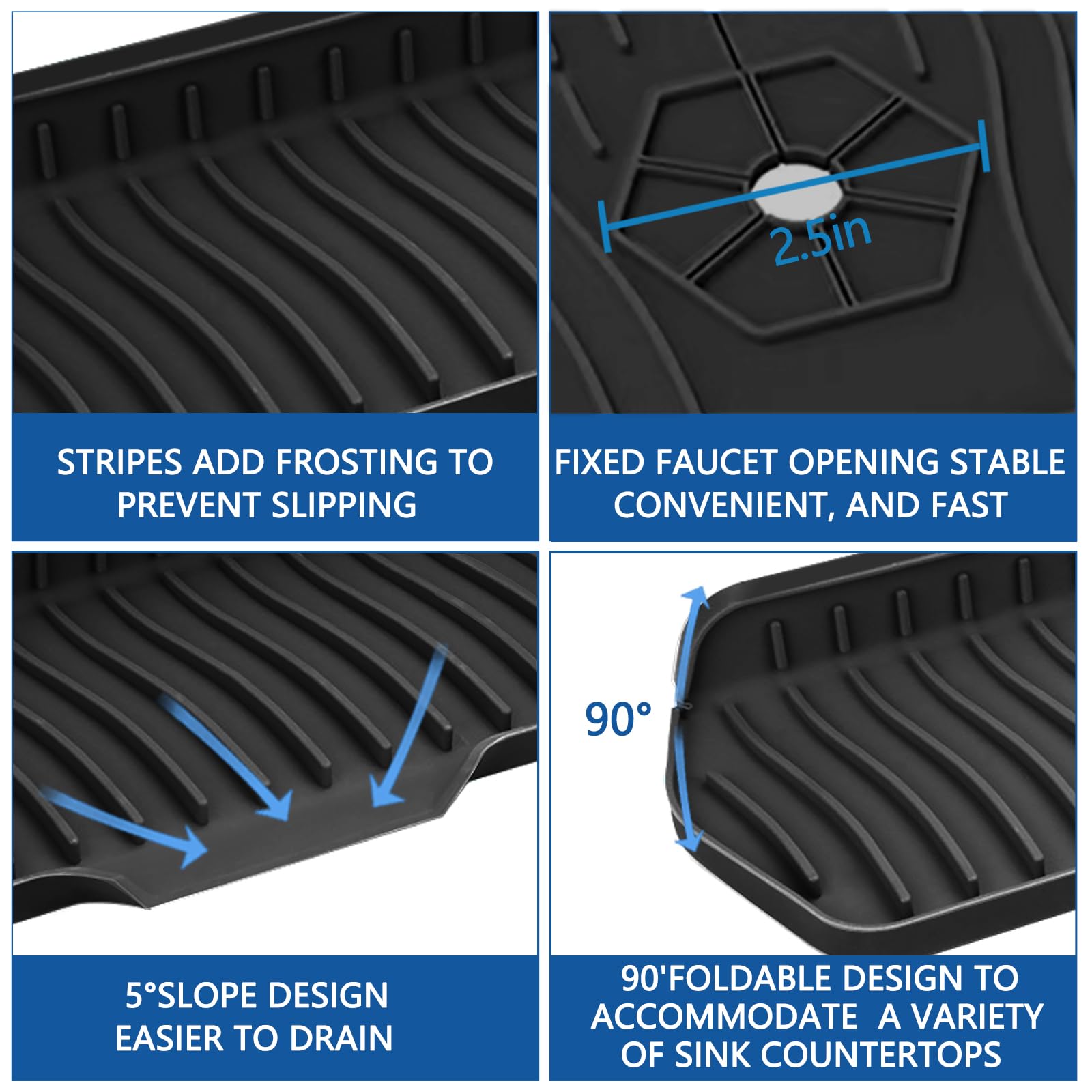 Kitchen Sink Splash Guard - Prevent Messes! -3 Kitchen Sink Splash Guard - Prevent Messes! -3