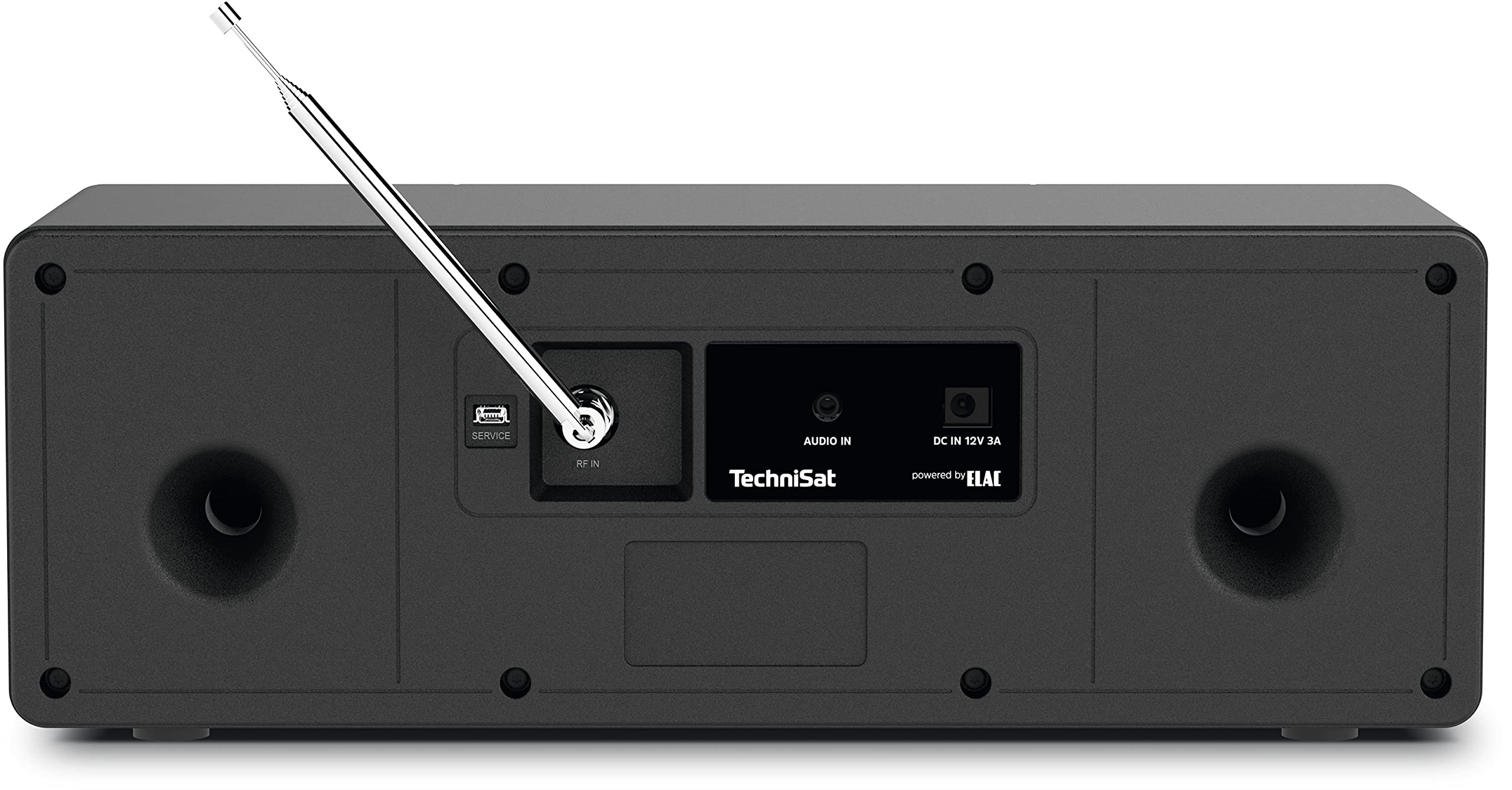 TechniSat DIGITRADIO 4 C - Radio numérique stéréo (Dab+, FM, écran Couleur, Streaming Audio Bluetooth, Prise Casque, entrée AUX, Radio-réveil, écran OLED, 20 Watts RMS, Haut-Parleur Elac) Noir