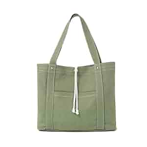 Amazon.com: Jeelow Canvas Tote Bag Shoulder Fashion Handbag